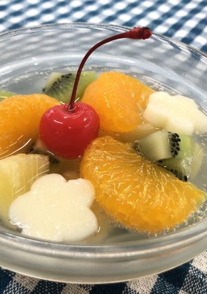 親子で作ろう！しゅわしゅわフルーツポンチ-レシピのメイン写真