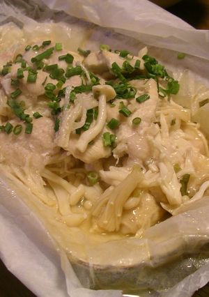 クックパーで❤鶏肉ときのこのレモン蒸し-レシピのメイン写真