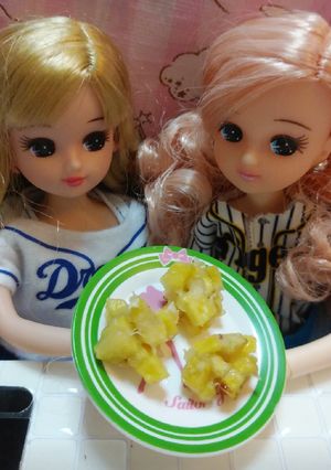 リカちゃんサイズ♡野球シリ♡鬼まんじゅう-レシピのメイン写真