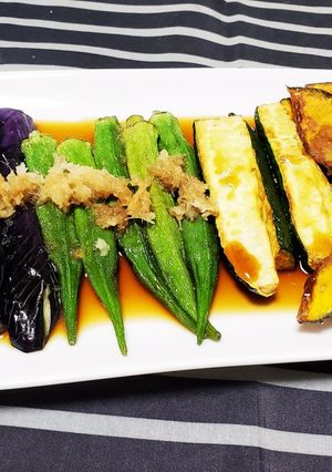 夏野菜の揚げ浸し-レシピのメイン写真