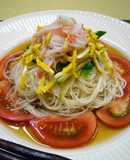 柚子梅つゆのぶっかけそうめん