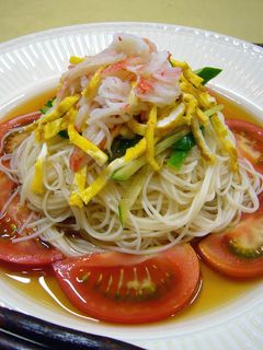 柚子梅つゆのぶっかけそうめん-レシピのメイン写真