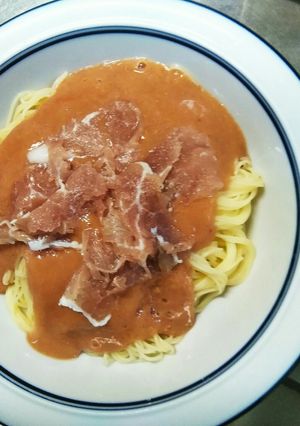 イチジクとバナナとトマトで冷製パスタ-レシピのメイン写真