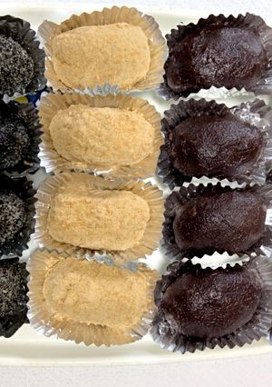 盆にぼたもち-レシピのメイン写真