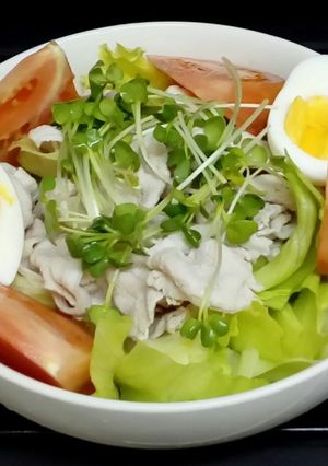 ダイエット？主食サラダ 豚しゃぶ-レシピのメイン写真