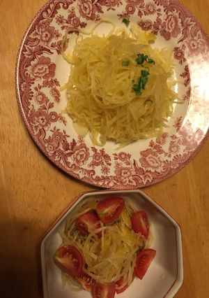 そうめんカボチャでナムルとサラダ-レシピのメイン写真