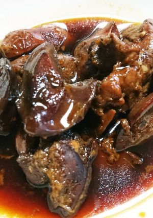 圧力鍋で鶏レバーの甘辛煮-レシピのメイン写真