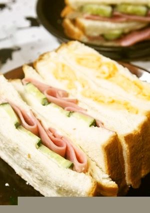 懐かしい喫茶店の味!お家で作るハムサンド-レシピのメイン写真