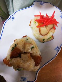 簡単♥️☺️薩摩あげ▲お握り☺️♥️-レシピのメイン写真