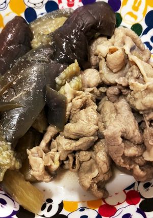 簡単！ナスと豚肉のうま煮！-レシピのメイン写真