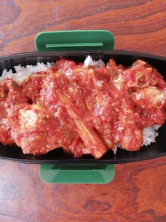 旦那弁当31『チキンのトマト煮丼』-レシピのメイン写真