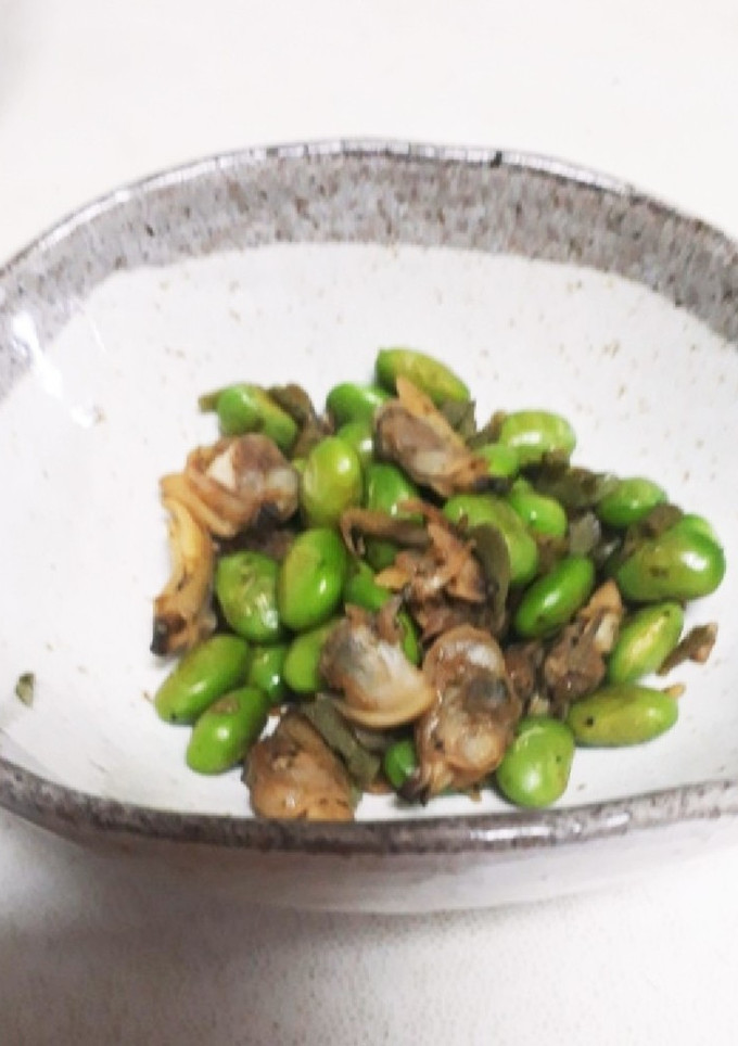 ☆おつまみ☆冷凍枝豆あさりのニンニク炒め-レシピのメイン写真