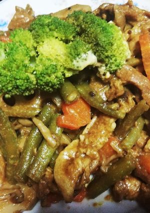貴女風味で豚肉カレー蓮根炒❤️ゆりさん風-レシピのメイン写真