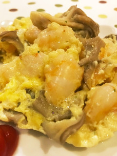 レンジで!茶碗蒸し風エビオムレツ-レシピのメイン写真