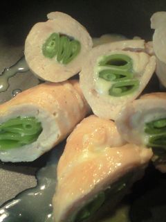 ささみのチーズとスナップエンドウ巻き☆彡-レシピのメイン写真