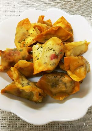 ガパオのワンタン包み揚げ-レシピのメイン写真