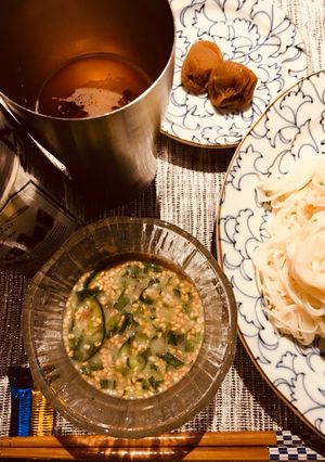 新井さんちの絶品冷汁！そうめんに最高！-レシピのメイン写真