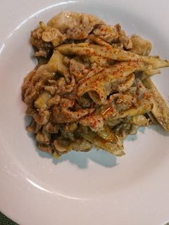 豚こまゴボウの味噌炒め-レシピのメイン写真