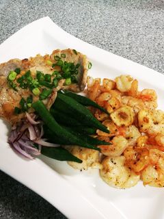 海老とホタテのガーリックバター醤油炒め-レシピのメイン写真