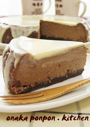 混ぜるだけ♪カフェモカ♡チーズケーキ-レシピのメイン写真