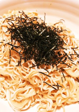 白滝と豆腐麺でヘルシー明太子パスタ-レシピのメイン写真