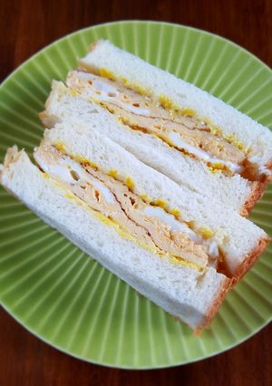 味噌風味ふわふわ厚焼きタマゴサンド-レシピのメイン写真