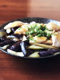なすとササミのポン酢あんかけ♪-レシピのメイン写真