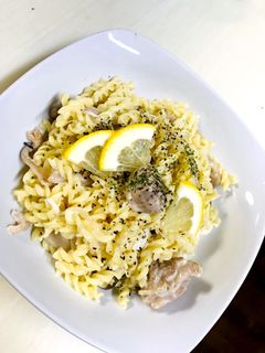 鶏レモンクリーム煮deあっさりパスタ-レシピのメイン写真