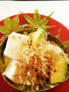 胡麻豆腐とアボカドのおかか和え♪-レシピのメイン写真
