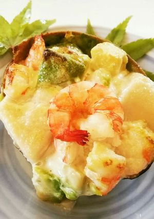 海老とアボカド胡麻豆腐のグラタン♪-レシピのメイン写真