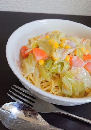 ミルクスープパスタ♪-レシピのメイン写真