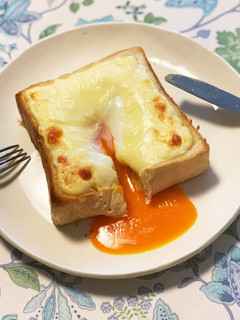 半熟卵トースト-レシピのメイン写真
