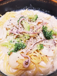 イカの塩辛のクリームパスタ-レシピのメイン写真