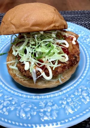 チキンクリスプ風 チキンナゲットバーガー-レシピのメイン写真