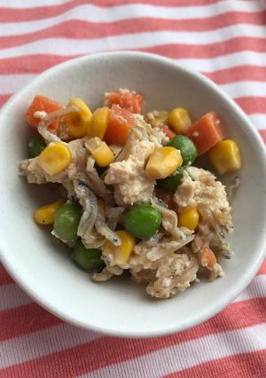 ミックスベジタブルの炒り豆腐-レシピのメイン写真
