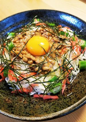 ☆納豆卵！混ぜ混ぜそうめん♪-レシピのメイン写真