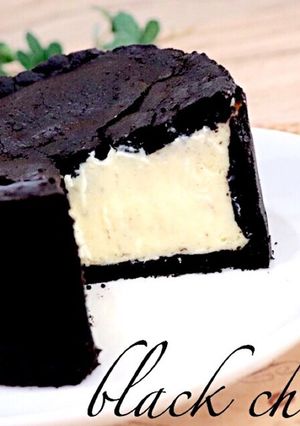 ブラックチーズケーキ-レシピのメイン写真