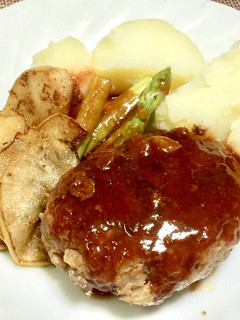 リンゴ de ハンバーグ-レシピのメイン写真