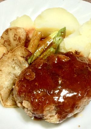 リンゴ de ハンバーグ-レシピのメイン写真