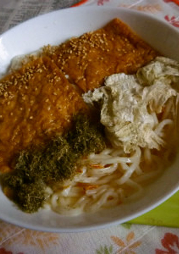 とろろ昆布ときつねの冷やしうどん-レシピのメイン写真