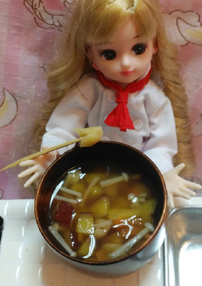 リカちゃんサイズ♡終戦記念日 すいとん-レシピのメイン写真
