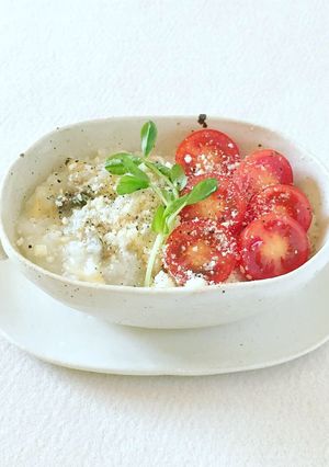 【朝がゆ】鉄分プラスの薬膳がゆ-レシピのメイン写真