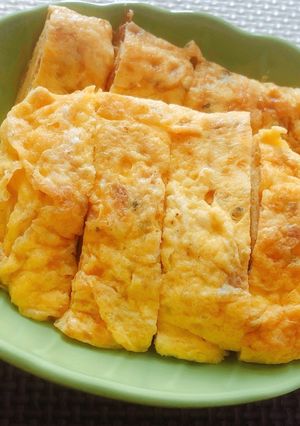 ♪梅干し＆紫蘇の玉子焼き♪-レシピのメイン写真