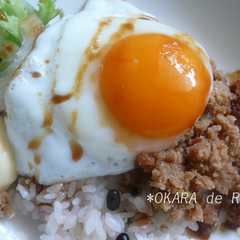 *おからdeかんたんﾛｺﾓｺ丼*-レシピのメイン写真