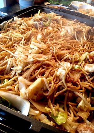 ホットプレートで定番の味！ソース焼きそば-レシピのメイン写真
