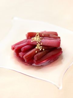 赤ずいきの酢の物-レシピのメイン写真