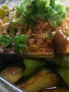 なすとピーマンとしめじの揚げ焼き浸し-レシピのメイン写真