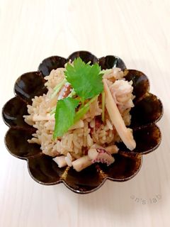 圧力鍋で♪イカと生姜の炊き込みご飯-レシピのメイン写真