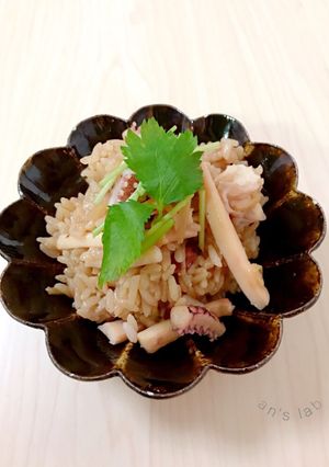 圧力鍋で♪イカと生姜の炊き込みご飯-レシピのメイン写真