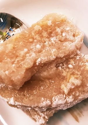 桃のわらび餅（新感覚です！）-レシピのメイン写真